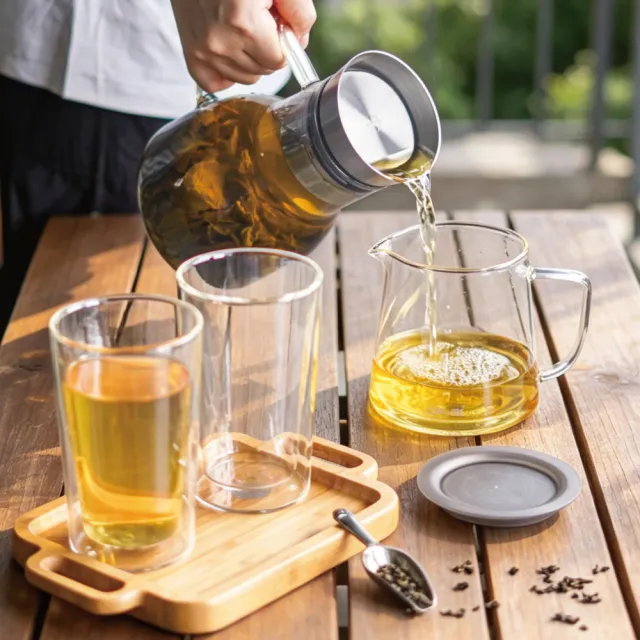 【Driver】甘丹茶壺聚會分享組(泡茶壺 茶具 茶器 茶杯 耐熱玻璃壺 雙層玻璃杯 茶壺茶杯組 送禮推薦)