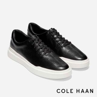 【Cole Haan】GRANDPRO RALLY LASER CUT SNEAKERS 真皮休閒鞋 男款寬楦 黑色(C31219)