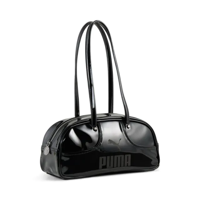 【PUMA】1976 黑漆皮法棍包 09286401