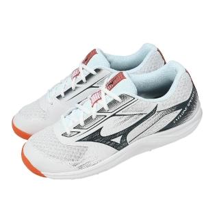 【MIZUNO 美津濃】排球鞋 Cyclone Speed 5 男鞋 女鞋 白 入門款 緩衝 運動鞋 V1GA2580-80