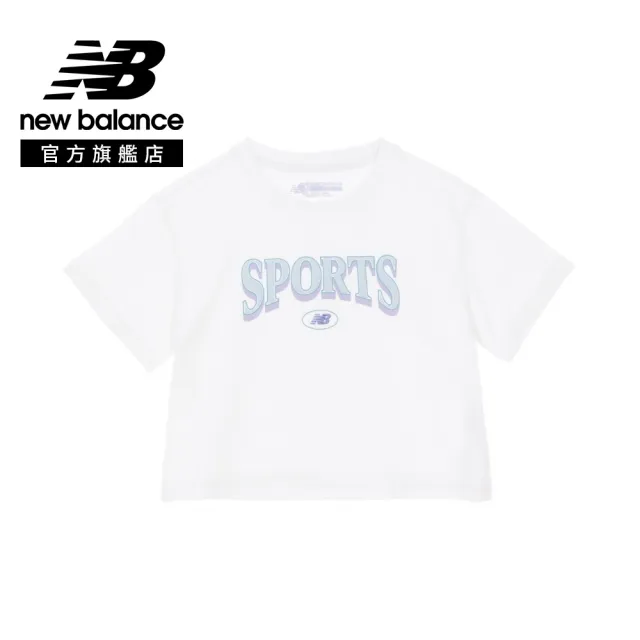 【NEW BALANCE】NB 童裝 短袖上衣短褲套裝_2SG2511TLPU_男童/女童_白/紫