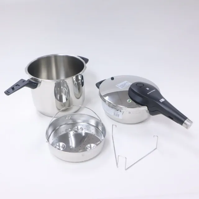 【WMF】結束代理出清 PERFECT Premium德國製快力鍋二件套組 3.0/6.5L壓力鍋(福利品)