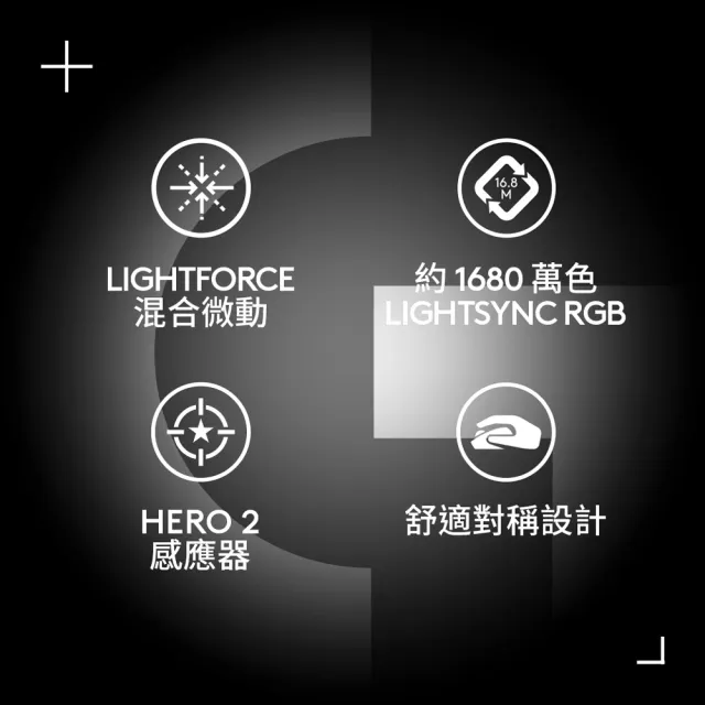 【Logitech G】PRO 2 LIGHTSPEED 無線電競滑鼠(黑 GPW2)