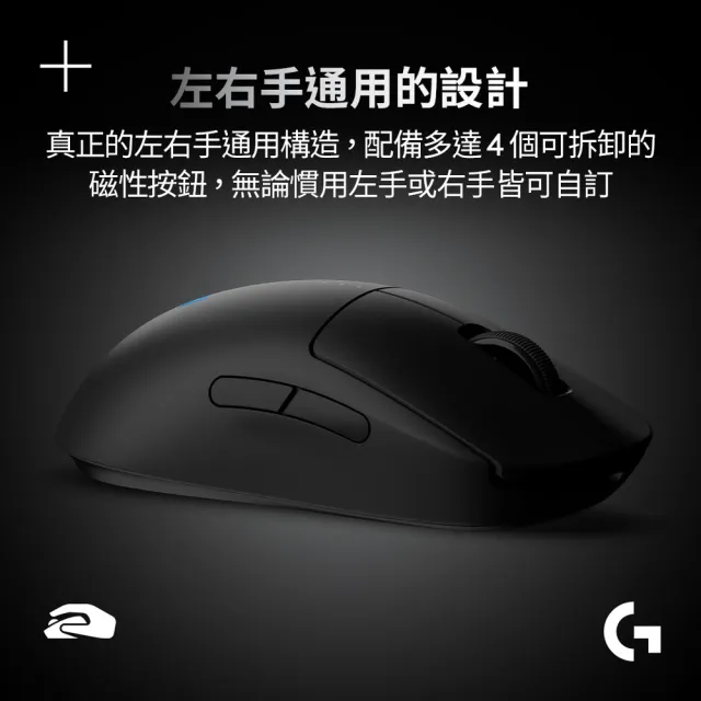 【Logitech G】PRO 2 LIGHTSPEED 無線電競滑鼠(黑 GPW2)