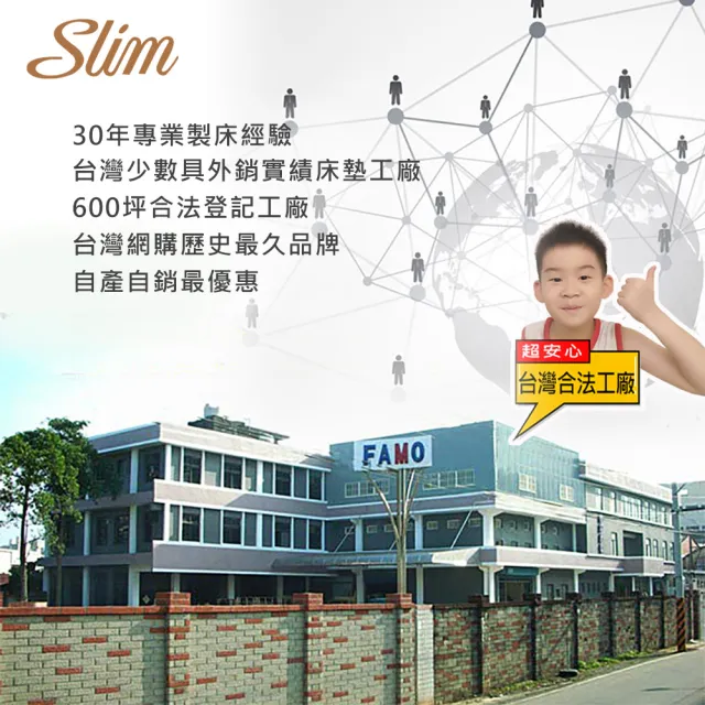 【SLIM】雙人石墨烯乳膠硬式獨立筒5x6.2尺x30cm-激厚硬式