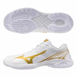 【MIZUNO 美津濃】羽球鞋 男鞋 運動鞋 緩震 3E寬楦 CLAW 白金 71GA264318