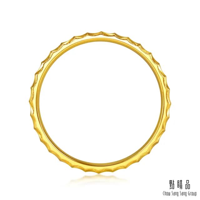 【點睛品】金波流光 黃金戒指_計價黃金(港圍13)