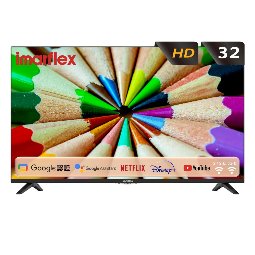 【IMARFLEX 伊瑪】32吋goole TV AI語音聲控連網顯示器(IM-32GFC1)