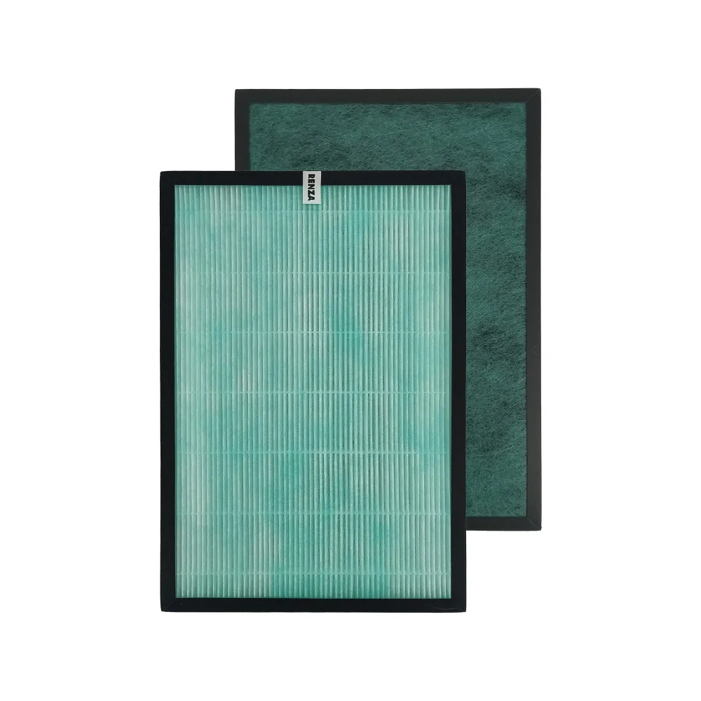 【RENZA】適用Panasonic 國際牌 F-P40EH 負離子空氣清淨機(2合1HEPA+活性碳濾網 濾芯)