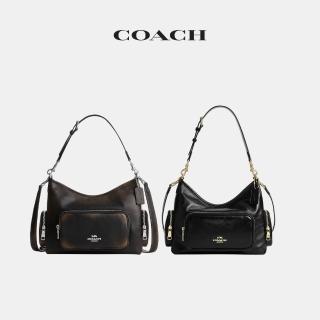 【COACH】蔻馳官方直營 LAUREL 口袋細節單肩手袋 單肩包-多色任選(CES84/CES93)