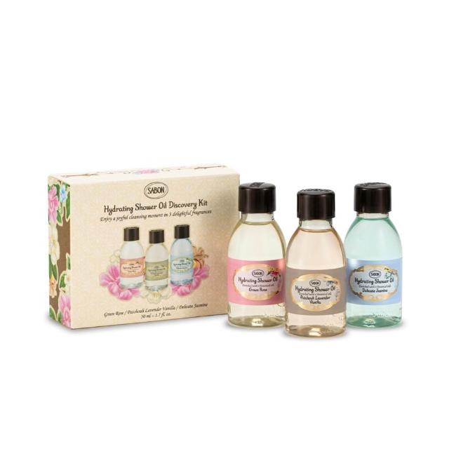 【SABON】官方直營 迷你輕潤沐浴油禮盒(沐浴油50mlx3入)