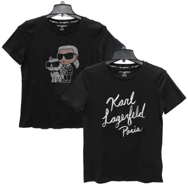 【KARL LAGERFELD 卡爾】圓領短袖棉T(多款、多色)