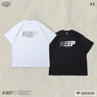 KEEP MOTION LOGO TEE 保持運動字母 白 黑 印花 漸層 休閒 短TEE (KS293)