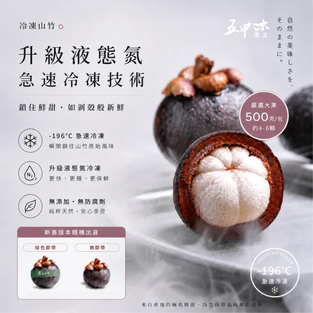 【五甲木】泰國冷凍山竹紅毛丹綜合組_山竹X6紅毛丹X6(500克/包)(共12包)