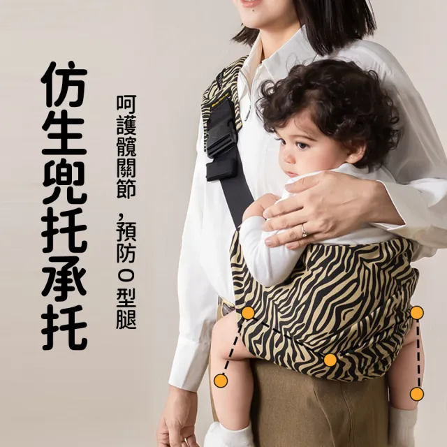【SUNORO】省力顧腰 M型護髖嬰兒腰凳揹帶 新生兒多功能寶寶背巾 (安全防後仰/雙肩減壓/育兒神器)