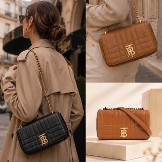 【BURBERRY 巴寶莉】80904401/80904411 新款Lola 絎縫翻蓋肩背/斜背包(多色可選)