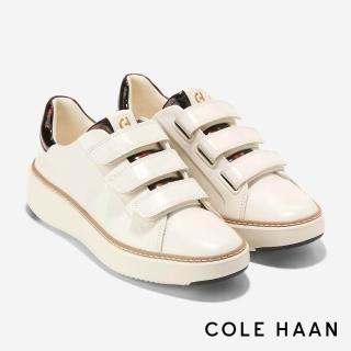 【Cole Haan】GRANDPRO TOPSPIN TRIPLE STRAP SNEAKER 真皮休閒鞋 女款寬楦 象牙色(W30642)
