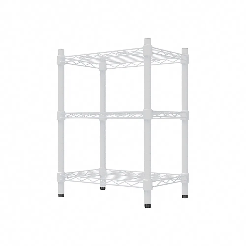 【dayneeds 日需百備】輕型 45x30x75公分 烤漆三層架 兩色可選(鐵力士架/收納層架/鞋架/展示架)