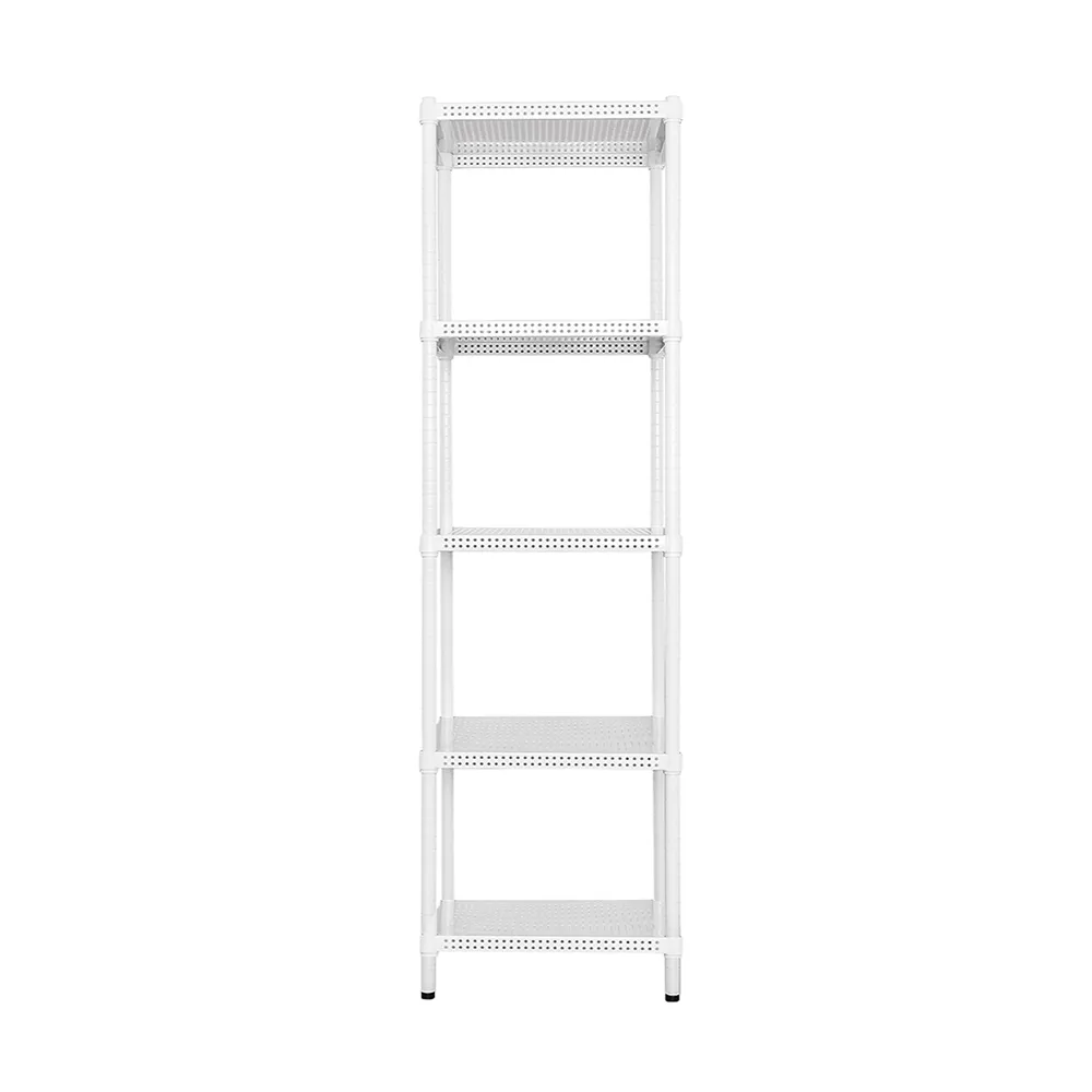 【dayneeds 日需百備】極致美學 45x45x150公分烤漆五層架(沖孔鐵架/收納層架/展示架/層架/鐵架)