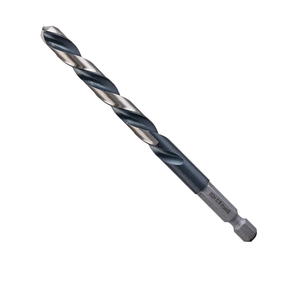 【BOSCH 博世】HSS G 鐵工鑽頭(四分之一吋 六角柄 8.0mm)