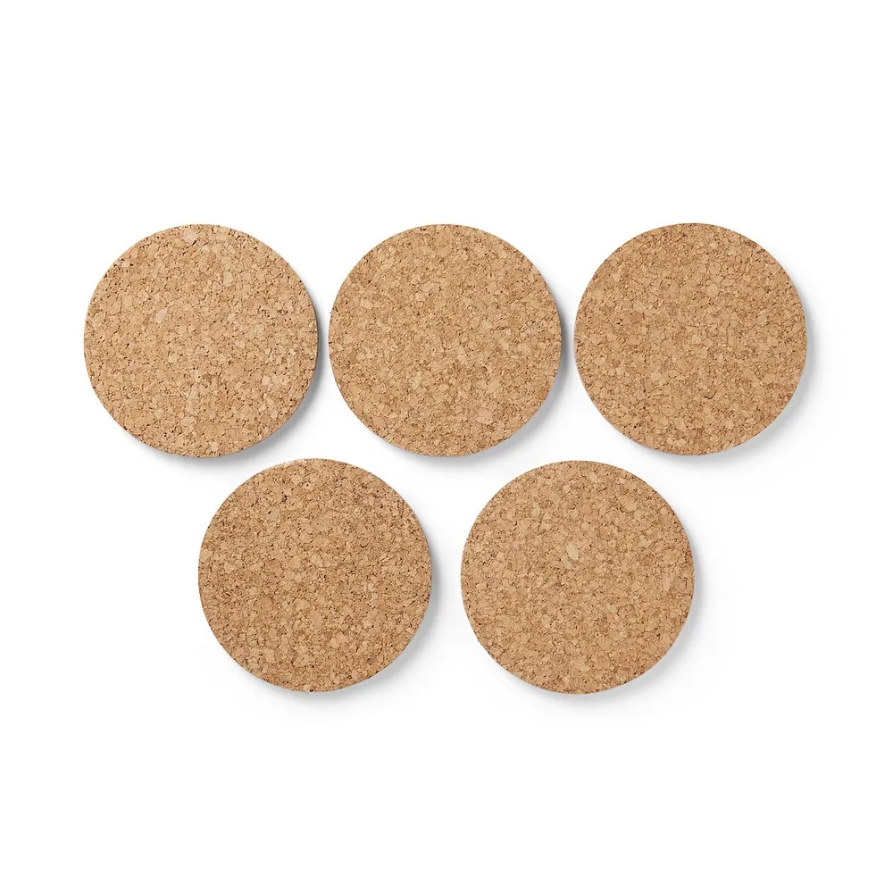 【MUJI 無印良品】軟木杯墊 5入組/約直徑9.5cm