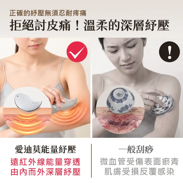 【&MORE 愛迪莫】兆赫能量經絡刮痧板(臉部刮痧 刮痧儀 按摩棒 牛角刮痧板 心型 玉石 水晶 刮痧神器 雙11)
