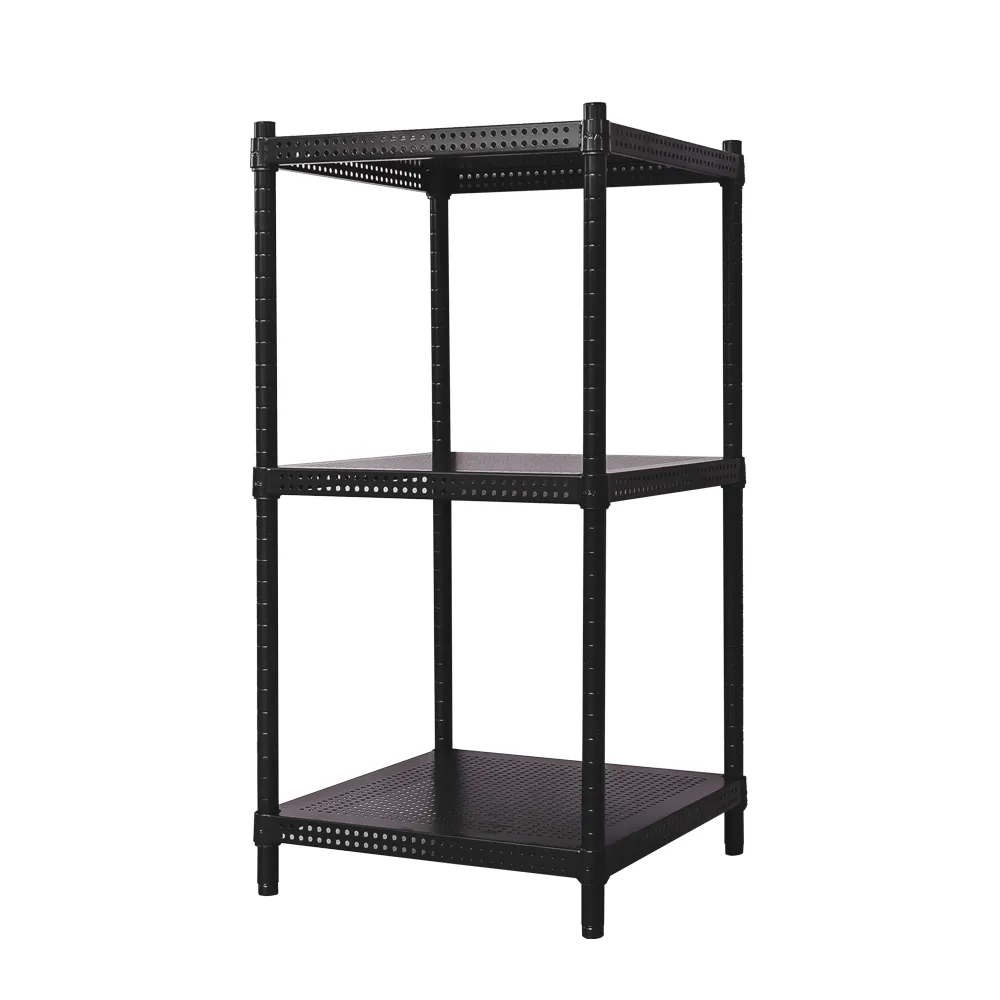 【dayneeds 日需百備】極致美學 45x45x90公分烤漆三層架(沖孔鐵架/收納層架/展示架/層架/鐵架)