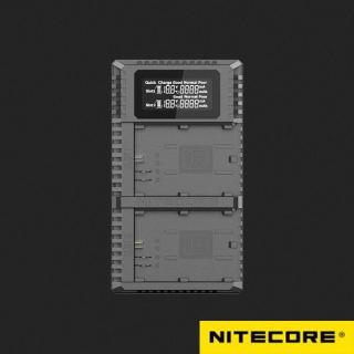【NITECORE】UCN2 PRO 奈特科爾 USB行動快充QC 液晶雙槽充電器(For CANON LP-E6P/LP-E6NH/LP-E6N/LP-E6)