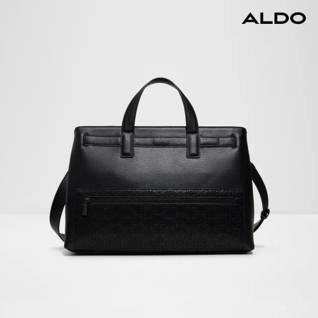 【ALDO】GRYPHO-質感紋理商務公事包(黑色)