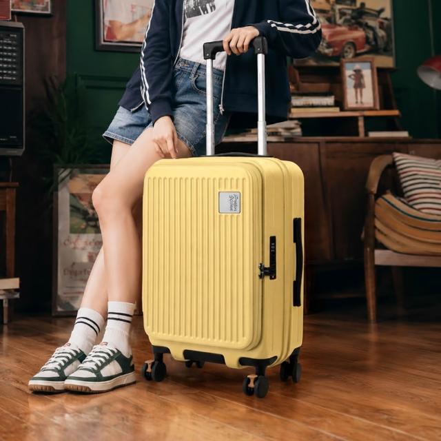 【American Explorer 美國探險家】20/25吋 前開式 雙排輪 防盜拉鍊 上掀式 行李箱 CF8/CF62 登機箱 旅行箱
