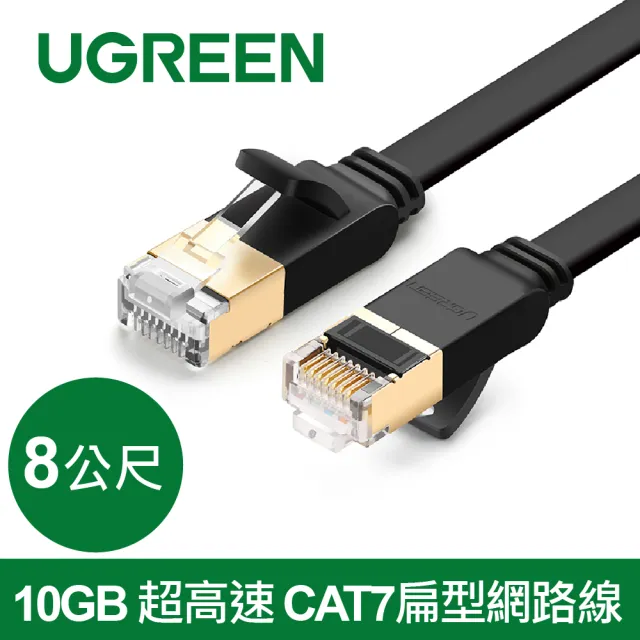 【綠聯】8M 10Gb超高速CAT7扁型網路線
