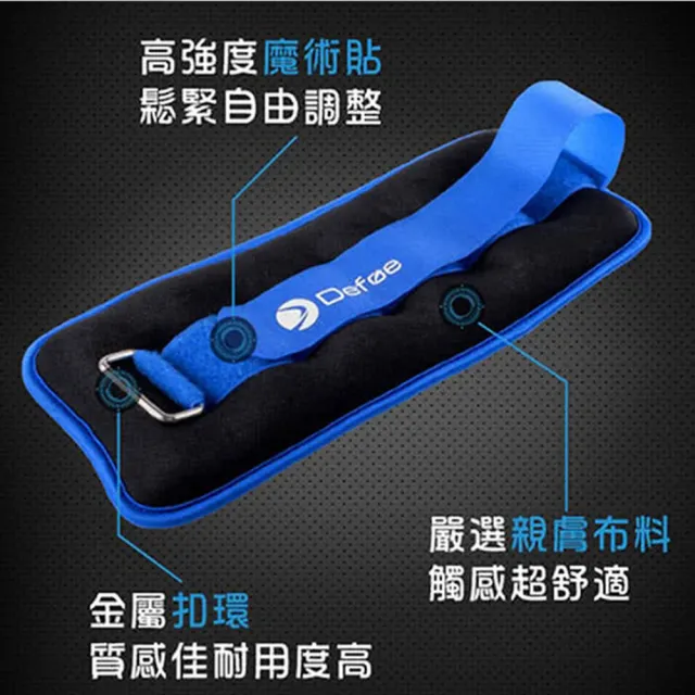 【AD-ROCKET】專業加重器/綁手沙袋/綁腿沙袋/沙包/沙袋(2KG黑灰色 兩入)