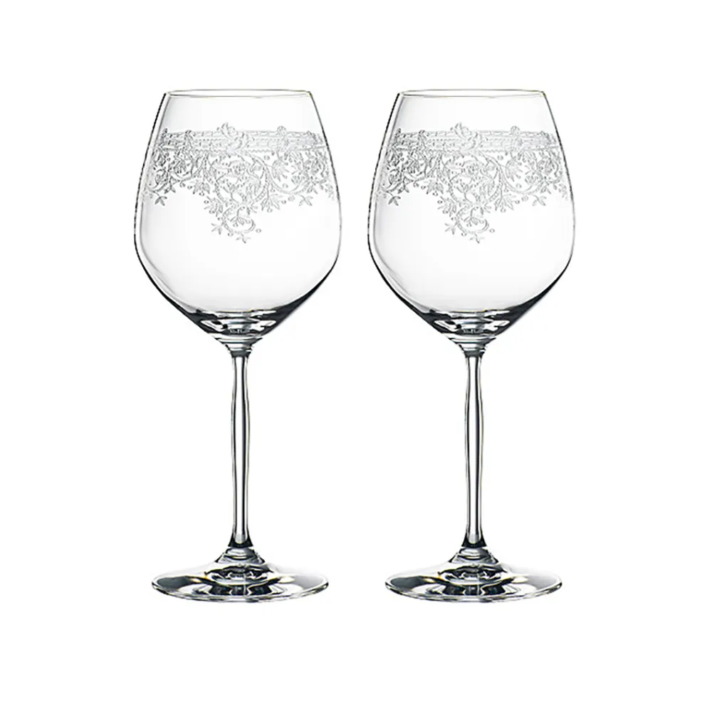 【Spiegelau】德國 Spiegelau Renaissance 雕花 勃根地紅酒杯 2入禮盒/710ml (歐洲製 水晶杯)