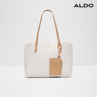 【ALDO】YSABELLE-清新高雅壓紋托特包(白色)
