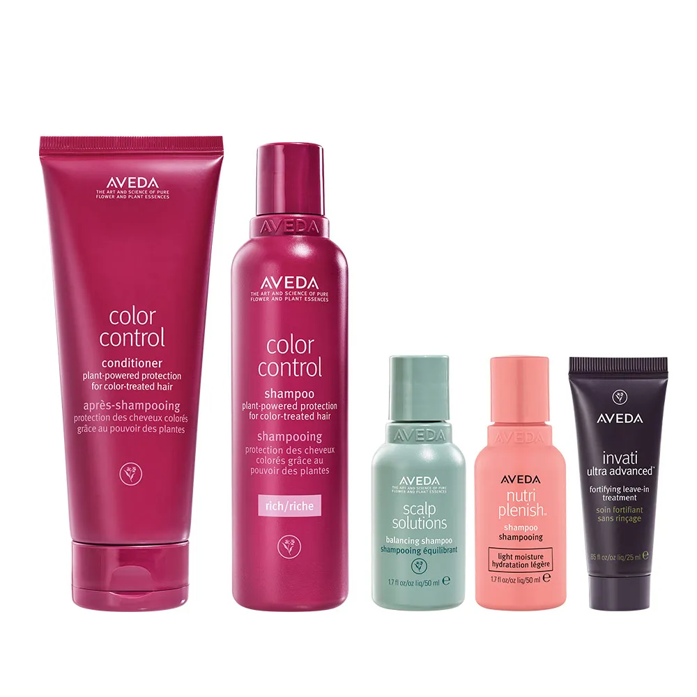 【AVEDA】護色穎采洗潤組(護色穎采洗髮精200ml+護色穎采潤髮乳200ml)