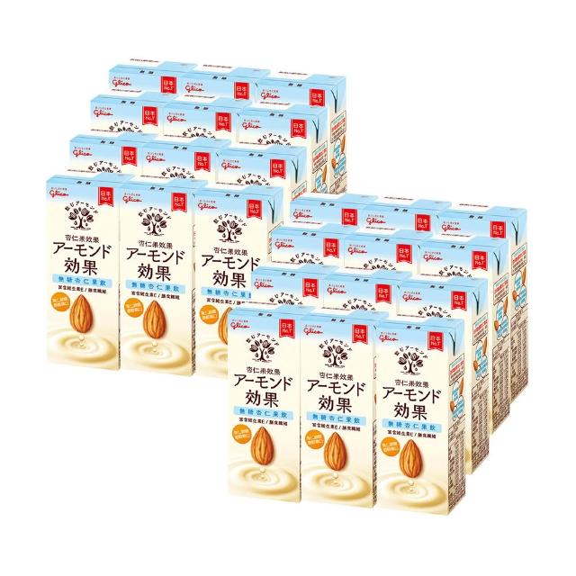 【Glico 格力高】官方直營 杏仁果效果-無糖/原味 杏仁果飲(196mlX36入)