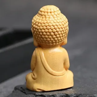 【LEEHER】雕刻/掛飾/鑰匙圈/吊飾/黃楊木/鑰匙扣/如來佛/手工/福字/吊墜/配件