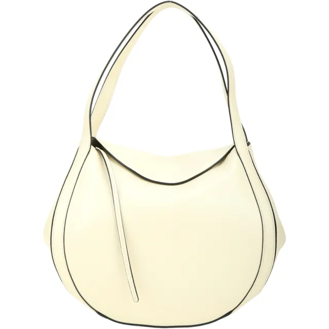 【Wandler】Lin Bag 小牛皮手提 肩背包(奶杏色)(義大利皮革 小眾精品)