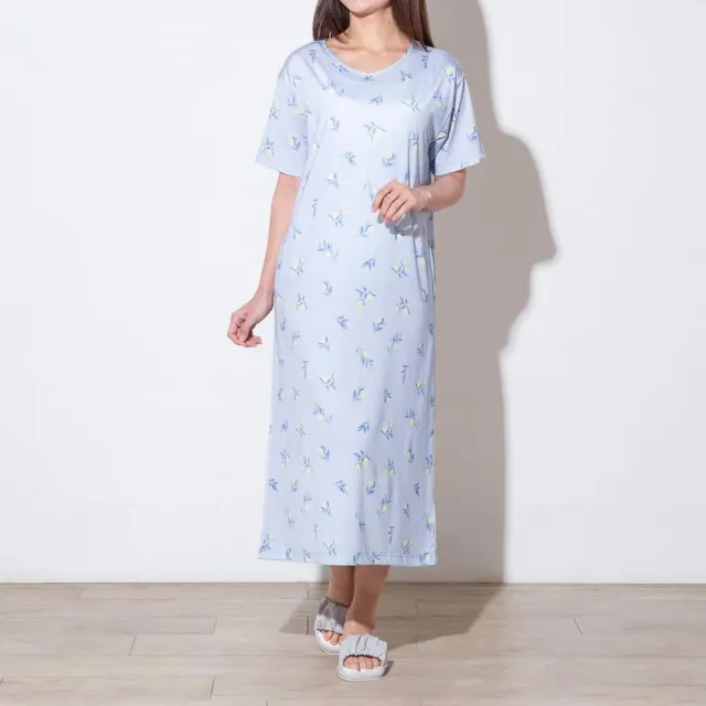 【NITORI 宜得利家居】接觸涼感 連身居家洋裝 N COOL NEL BL M