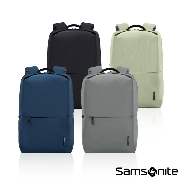 【Samsonite 新秀麗】LITE-GEO 商務休閒超輕量尼龍大容量筆電後背包/雙肩包/電腦包15.6吋(多色可選)