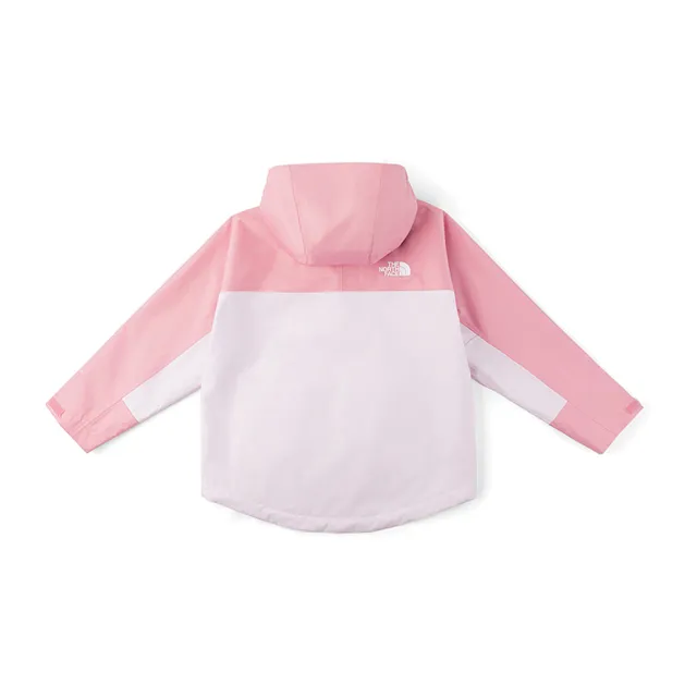 【The North Face】北面M66兒童粉色DRYVENT防水連帽衝鋒衣｜8J7YS7M