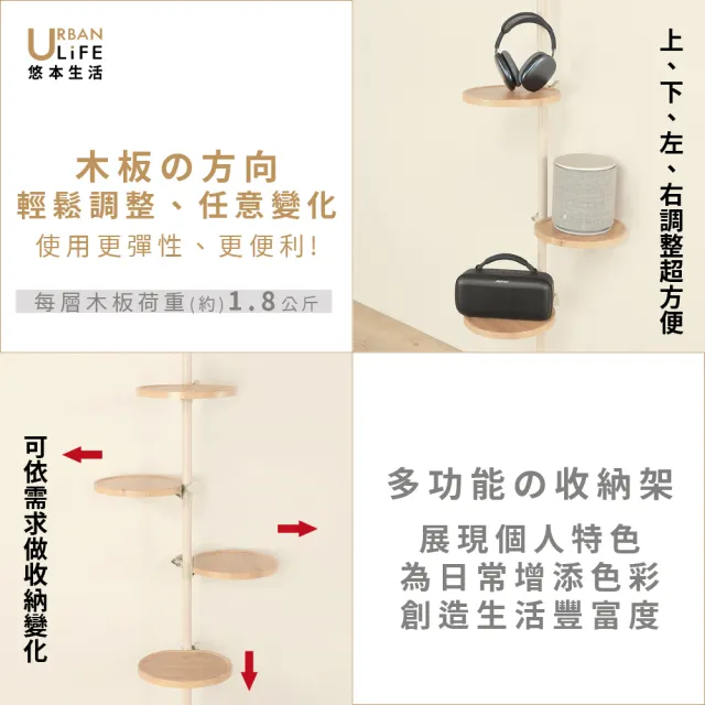 【URBAN LiFE 悠本生活】頂天立地多功能の６層收納置物架(玄關展示置物架/包包收納架櫃/鞋架櫃/入厝禮 )