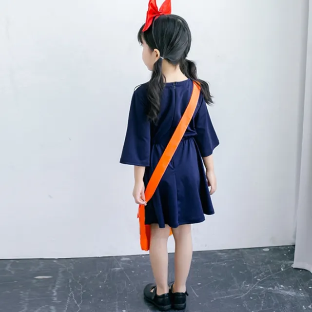 【橘魔法】魔女宅急便 附頭飾+包包 小魔女 琪琪 大童 大人 女童 兒童 萬聖節服裝 角色扮演 cosplay 表演