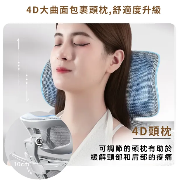 【Perfect angel】全網透氣人體工學電腦椅-5D扶手/帶擱腳/4D頭枕/可躺(辦公椅/工學椅/電競椅/椅子）