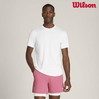 【WILSON】Tennis Volley Short 6in Unlined 男款 服飾 短褲 粉紅色 WM00008P051001