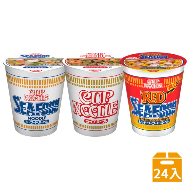 【NISSIN 日清】合味道原味系列杯麵 口味任選(海鮮/鮮蝦/香辣 70g-71gx24杯/箱)