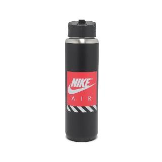 【NIKE 耐吉】不鏽鋼水壺 SS Recharge 吸管 24oz 保冷 黑 水瓶 N101381206-824