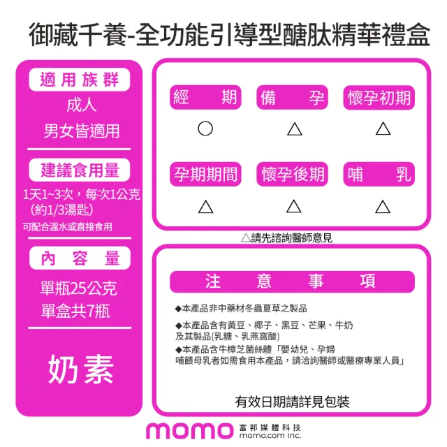 【ESSENTURE 大漢酵素】御藏千養全功能引導型醣肽精華禮盒組(7瓶/盒 支藝樺代言 保健禮盒 年節禮盒 酵素膏)