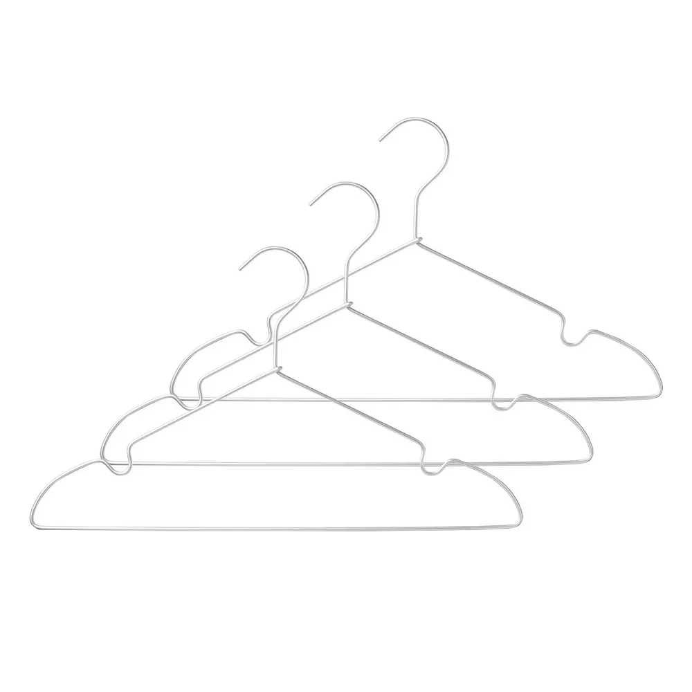 【MUJI 無印良品】鋁製洗滌用衣架/肩帶型/3支組/約寬42cm
