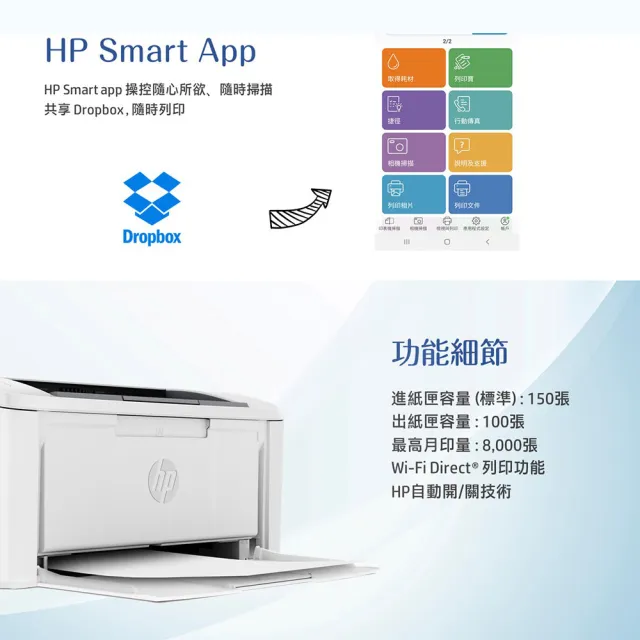 【HP 惠普】官方直營 搭1黑碳粉★LaserJet M111w 單功黑白雷射印表機(列印)(原廠登錄免費升級2年保固組)